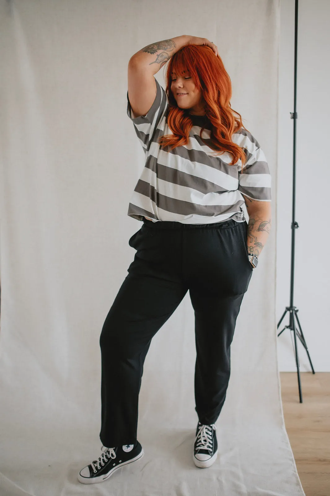 The Jana Casual Pull-On Pant by NLT - Black - PLUS