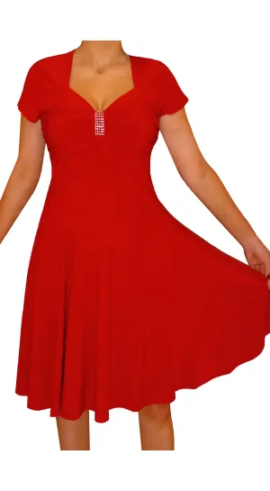 The Shimmering Red Dress