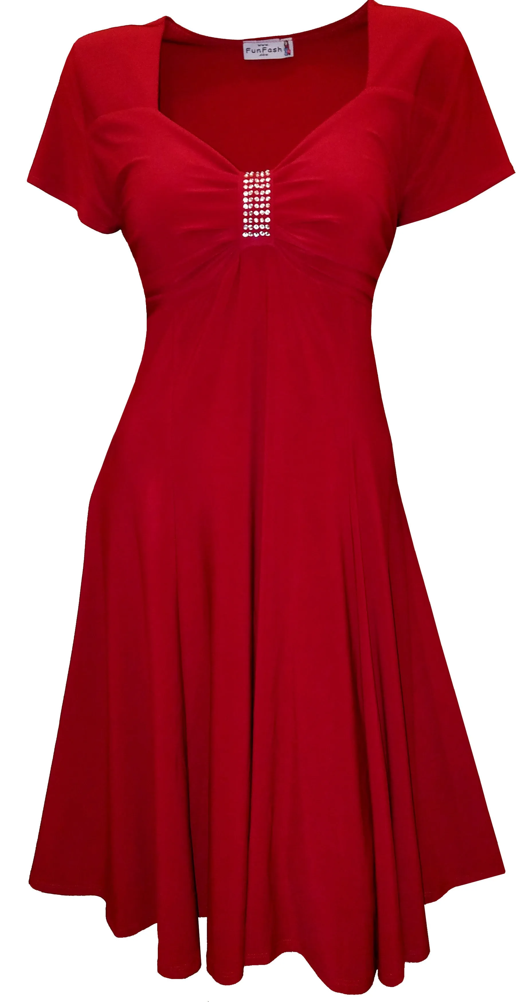 The Shimmering Red Dress