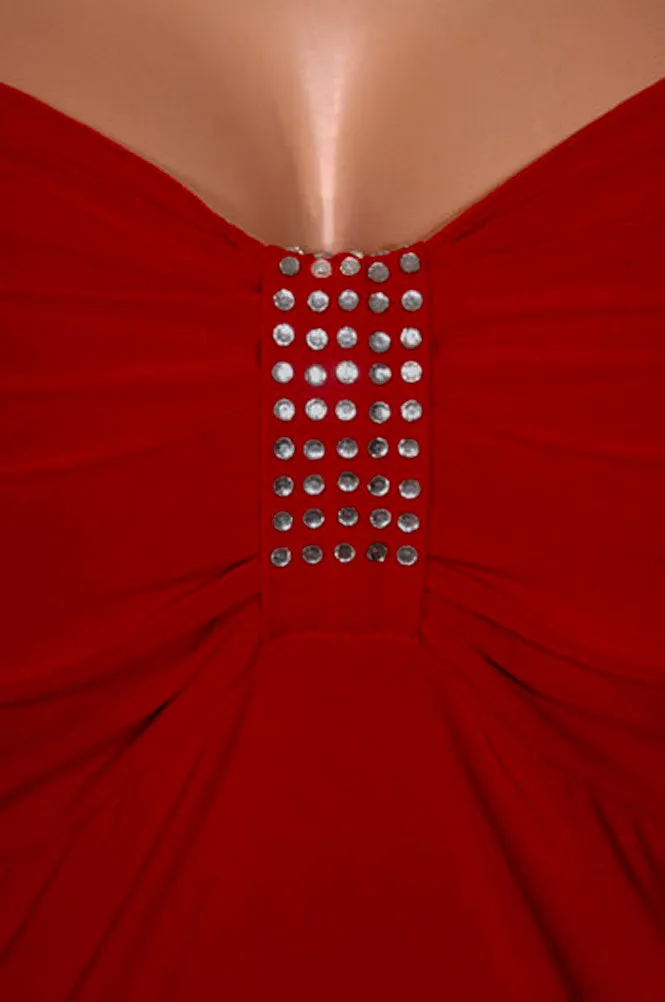 The Shimmering Red Dress