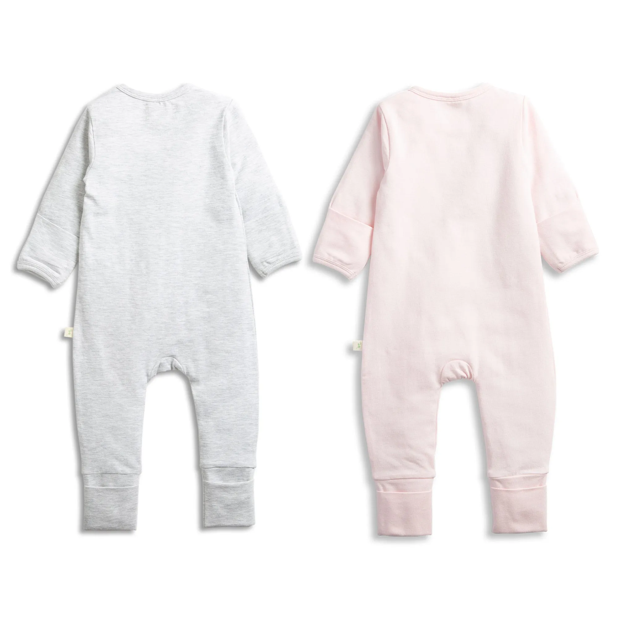 Tiny TwigAYR 2Pack Long Sleeve Zipsuit Soft Pink
