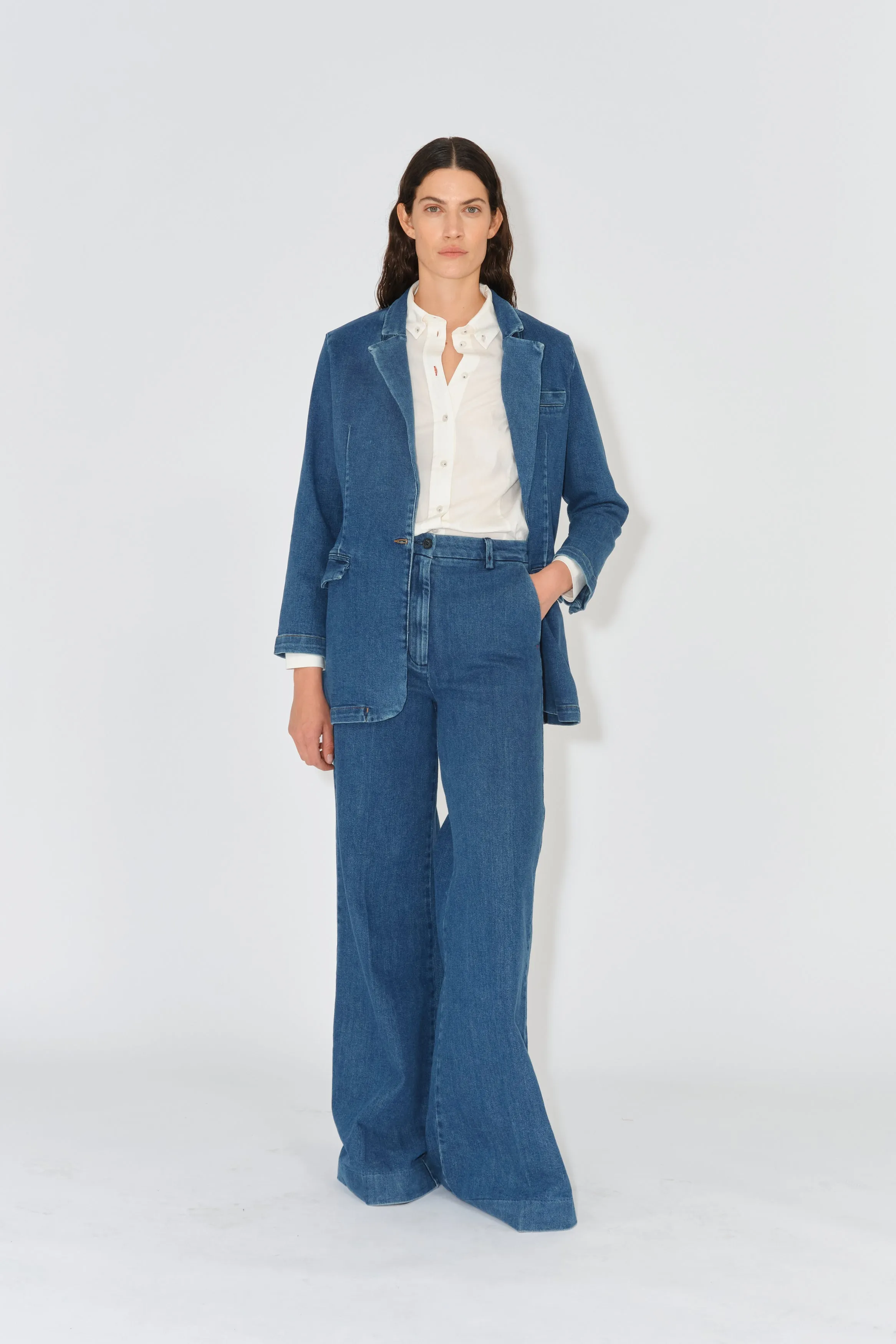 TMRW Ellen Oversize Blazer - Dark Iowa
