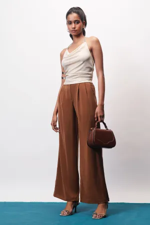 Toffee Brown Adjustable Korean Pants