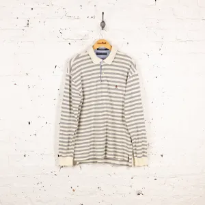 Tommy Hilfiger Long Sleeve Polo Shirt - Cream - L