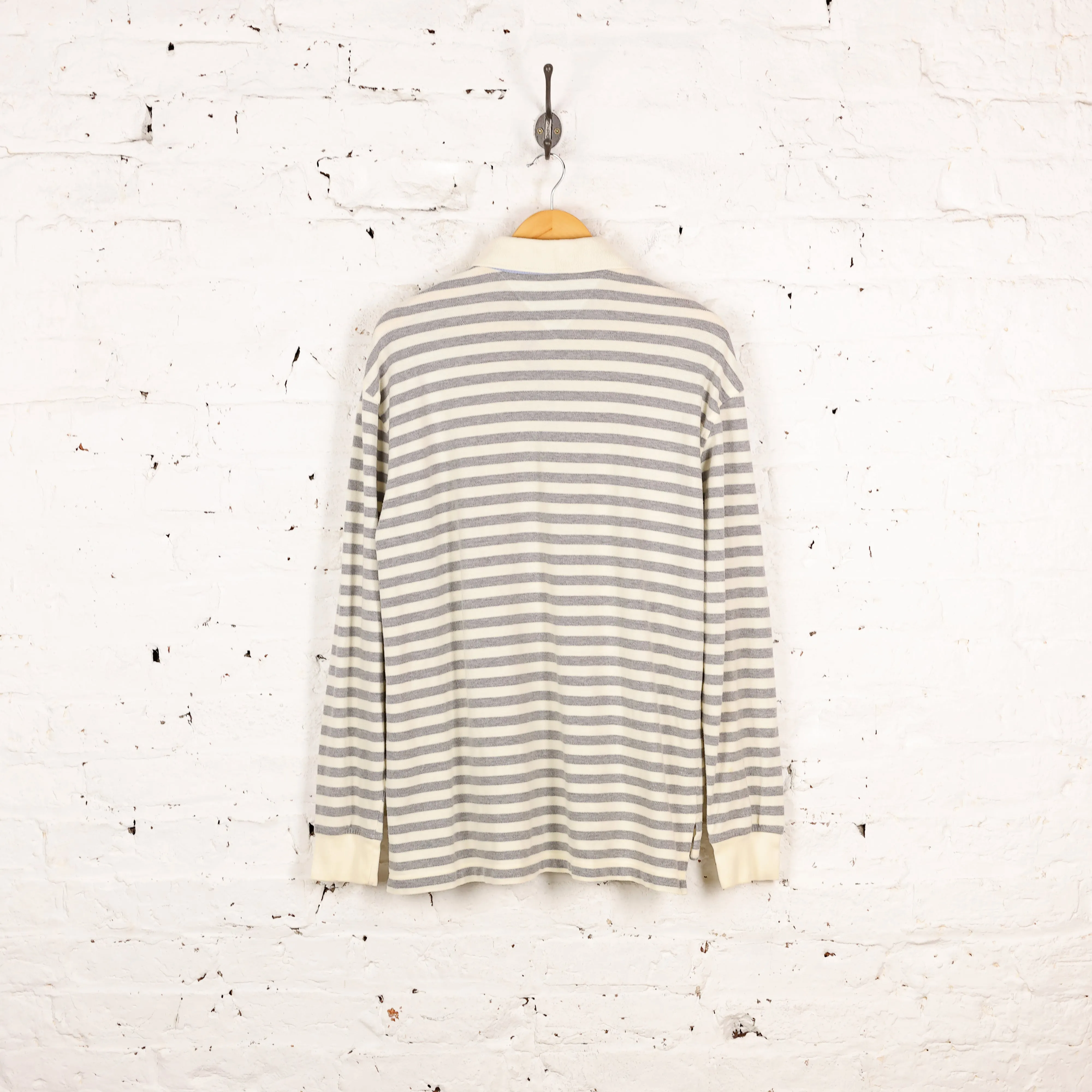 Tommy Hilfiger Long Sleeve Polo Shirt - Cream - L