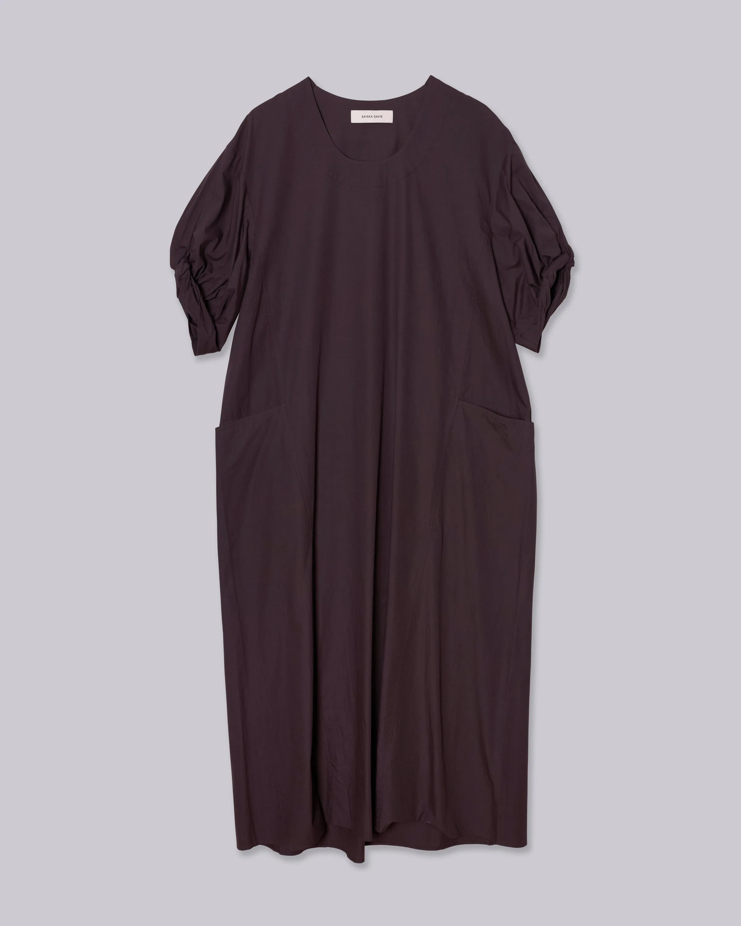 U-Neck Dress in Chocolate
