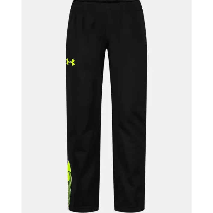 Under Armour Boys' UA Big Logo Tapered Pant - Black