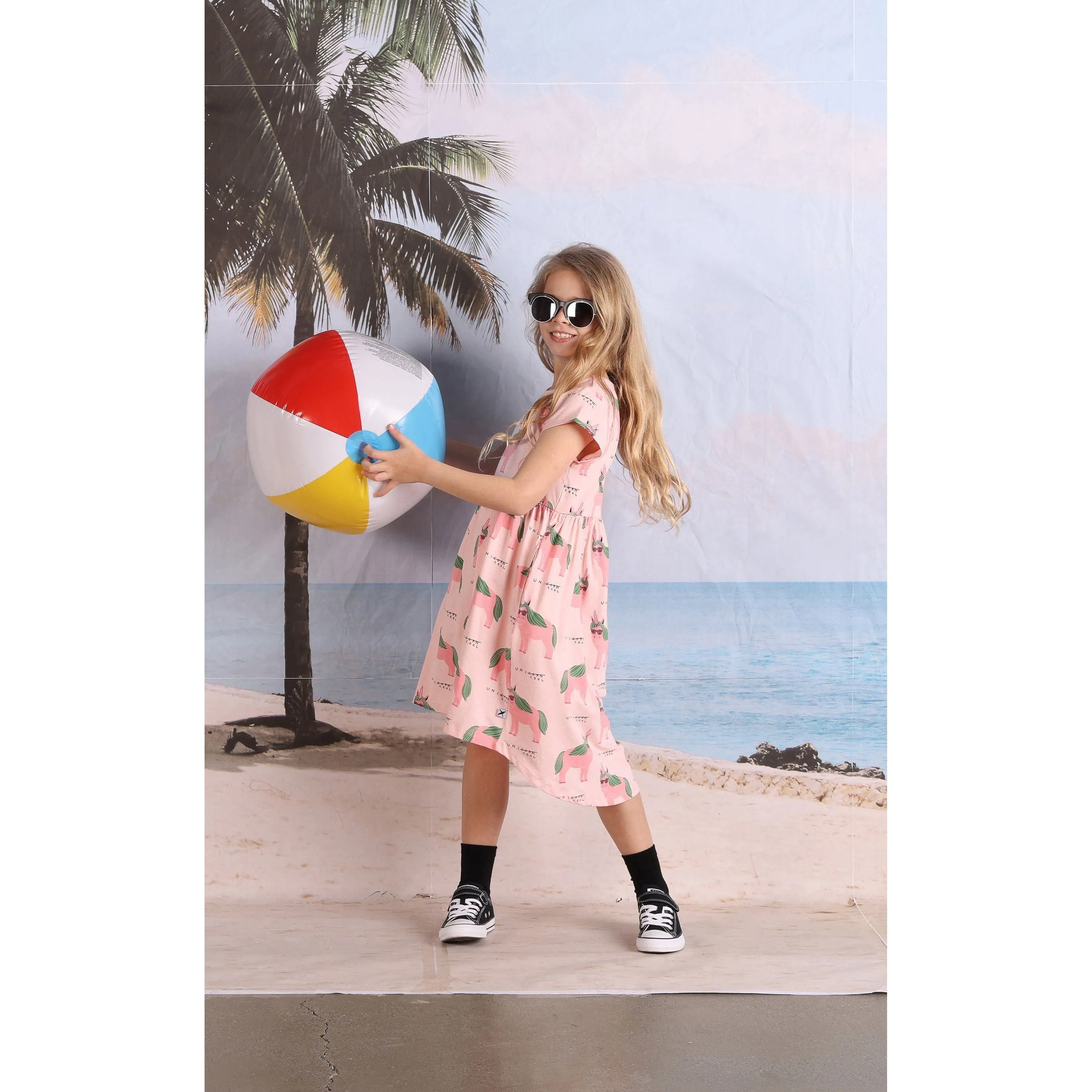 Unicool Dress- Pink Marle