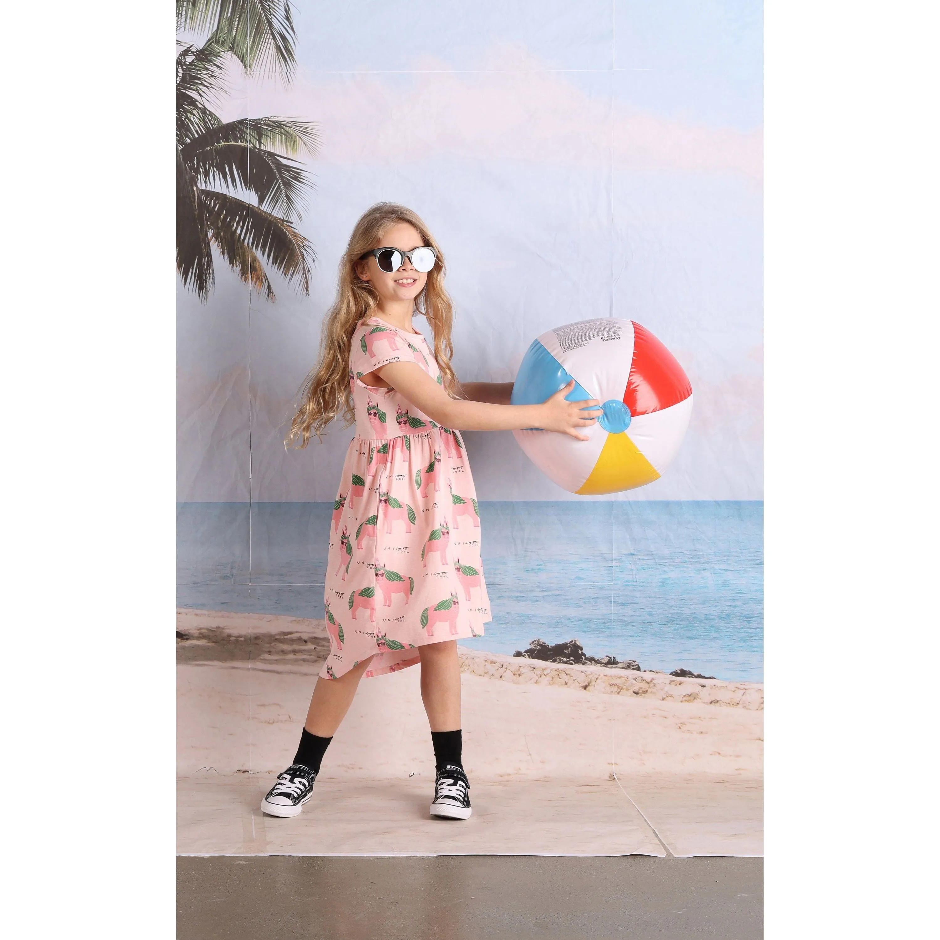 Unicool Dress- Pink Marle