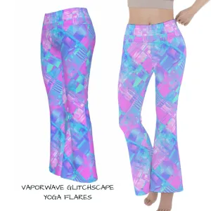 Vaporwave Scene Yoga Flares
