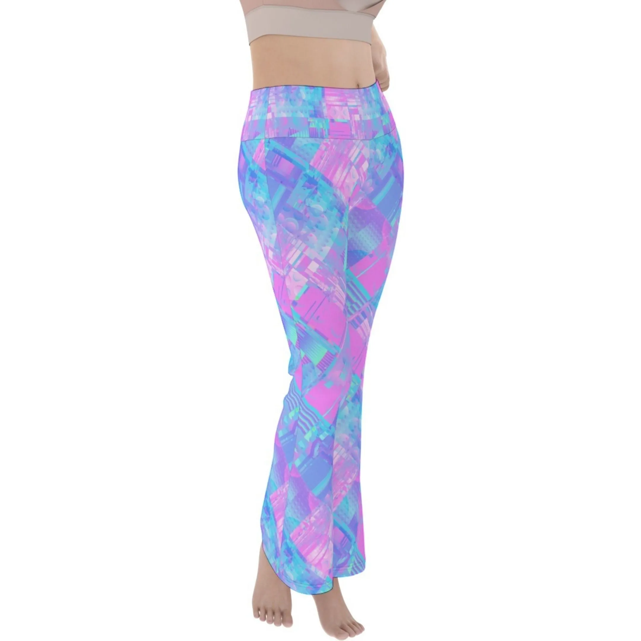 Vaporwave Scene Yoga Flares