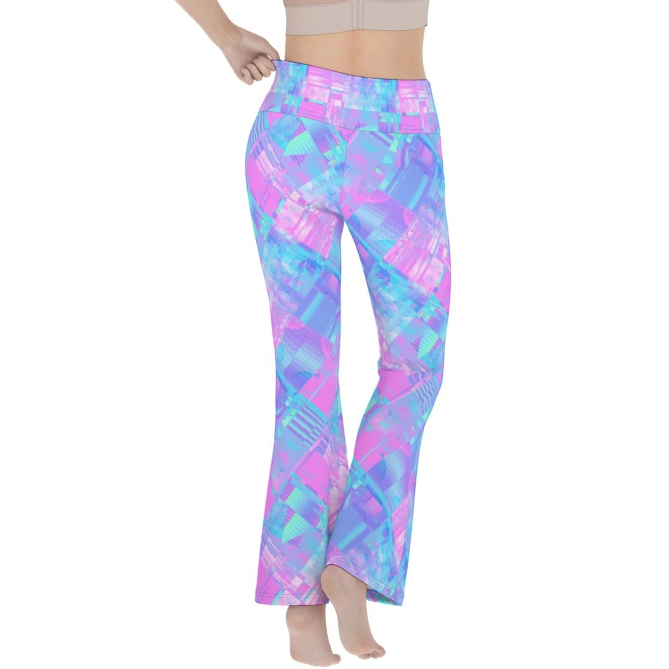 Vaporwave Scene Yoga Flares