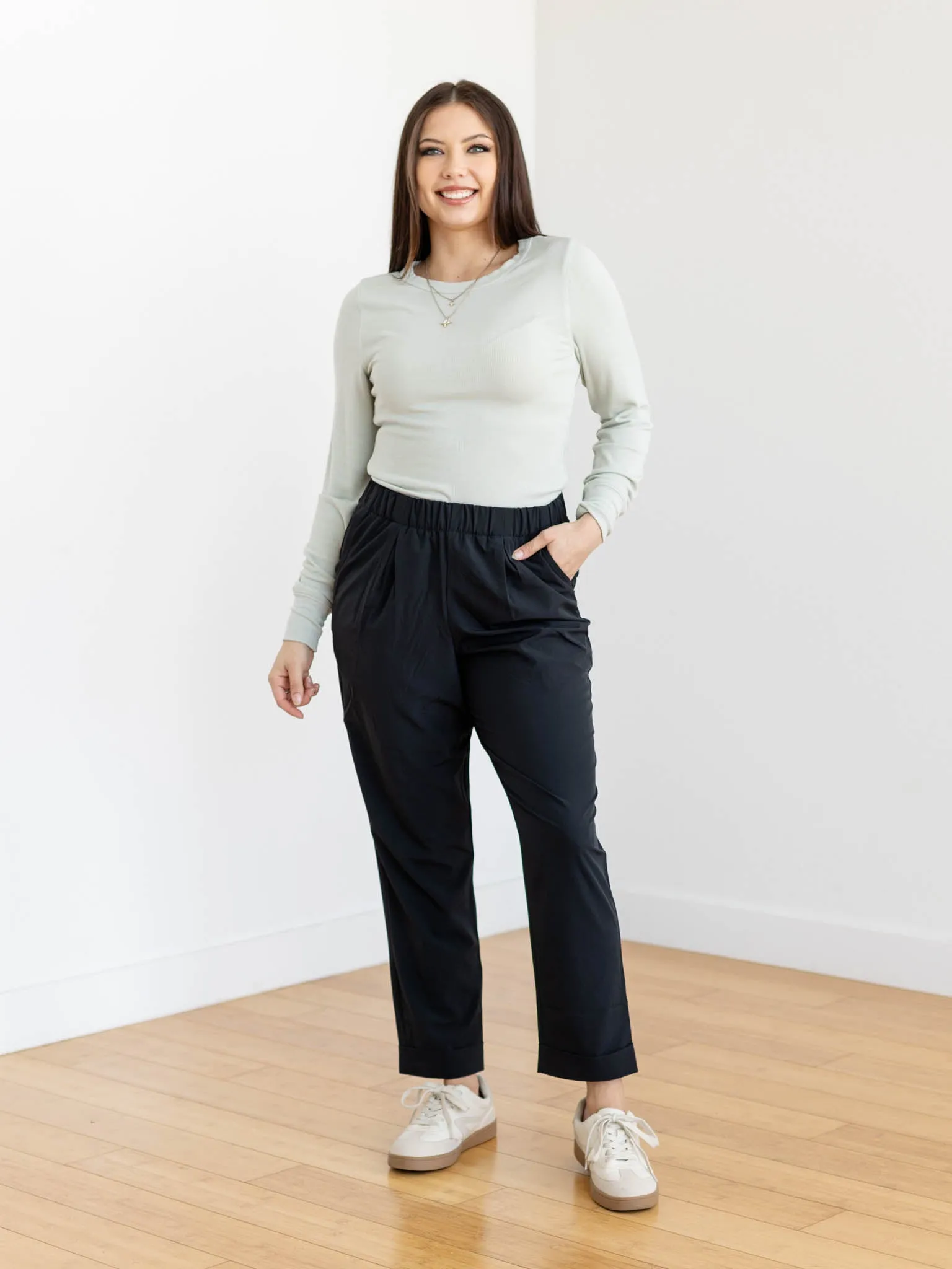 VARLEY Alana Slim Tapered Cuff Pant 27"