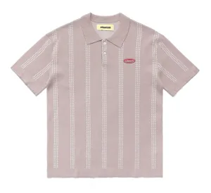 VERT STRIPE KNIT POLO