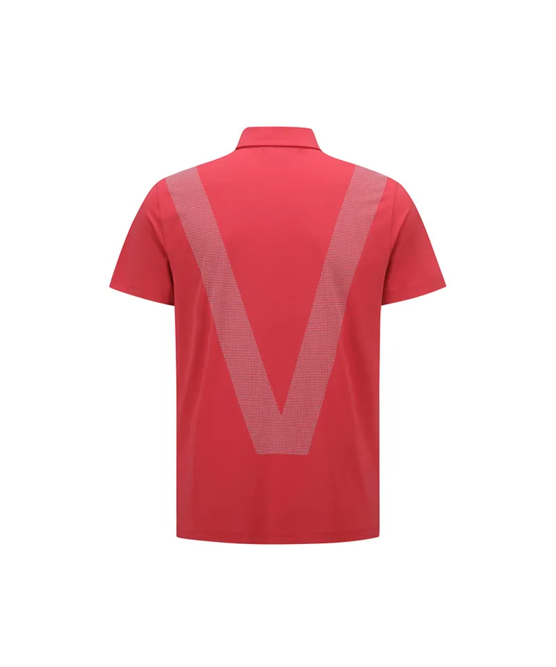 Vice Golf Atelier Men's V Signature Polo T-Shirts - Red