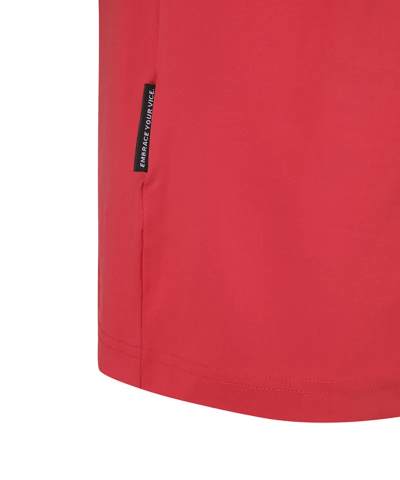 Vice Golf Atelier Men's V Signature Polo T-Shirts - Red