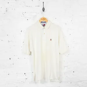 Vintage Tommy Hilfiger Polo Shirt - Cream - L