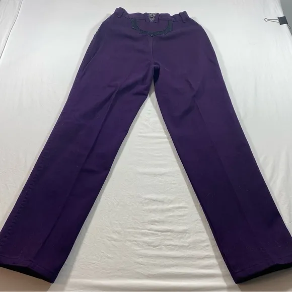 Vintage Z Blaze Jeans Eclipse Bootcut Western High Rise Bareback Purple Black