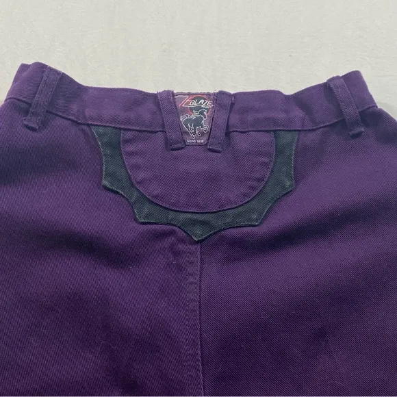 Vintage Z Blaze Jeans Eclipse Bootcut Western High Rise Bareback Purple Black