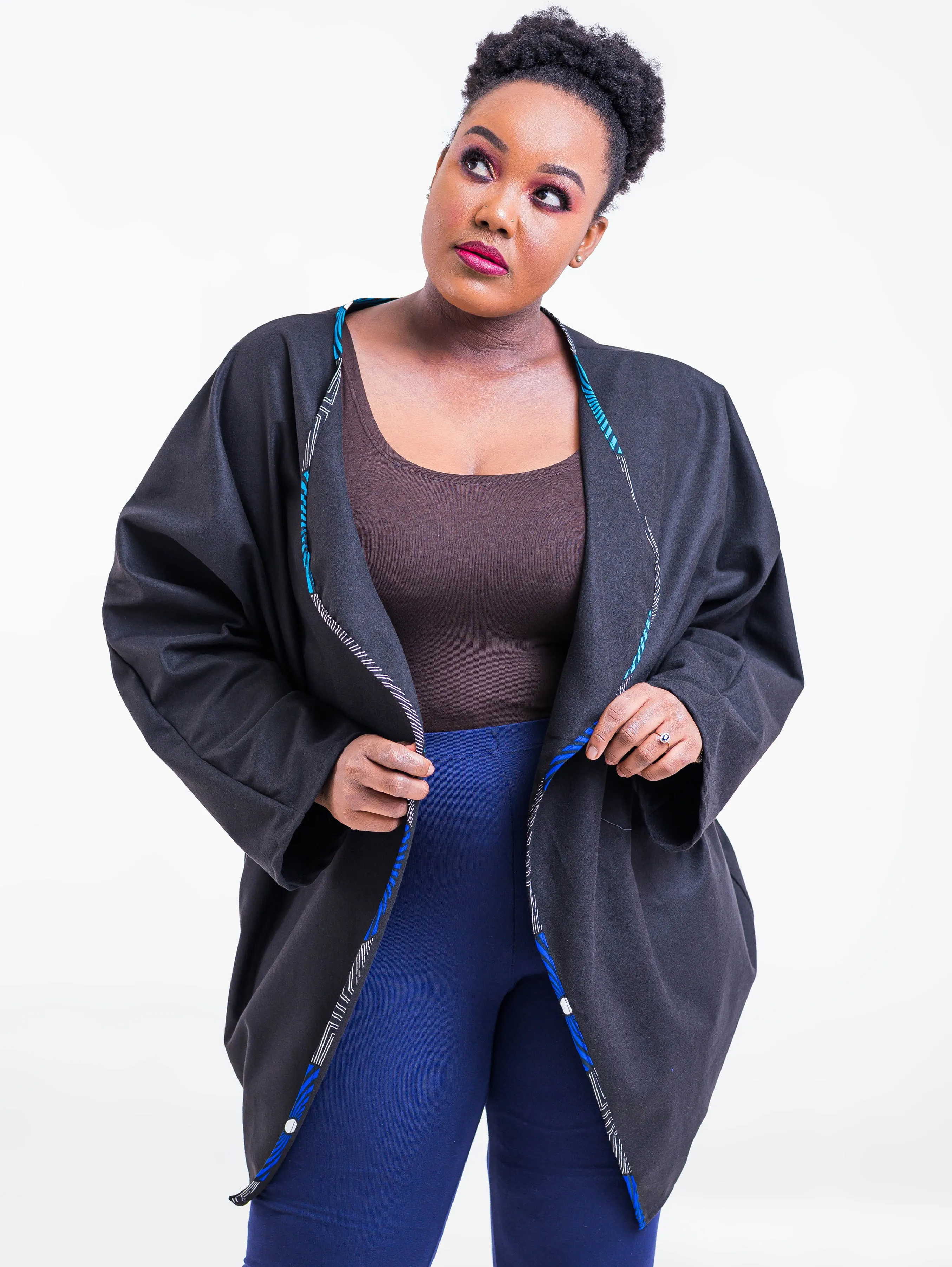 Vivo Lome Cocoon Coat - Black