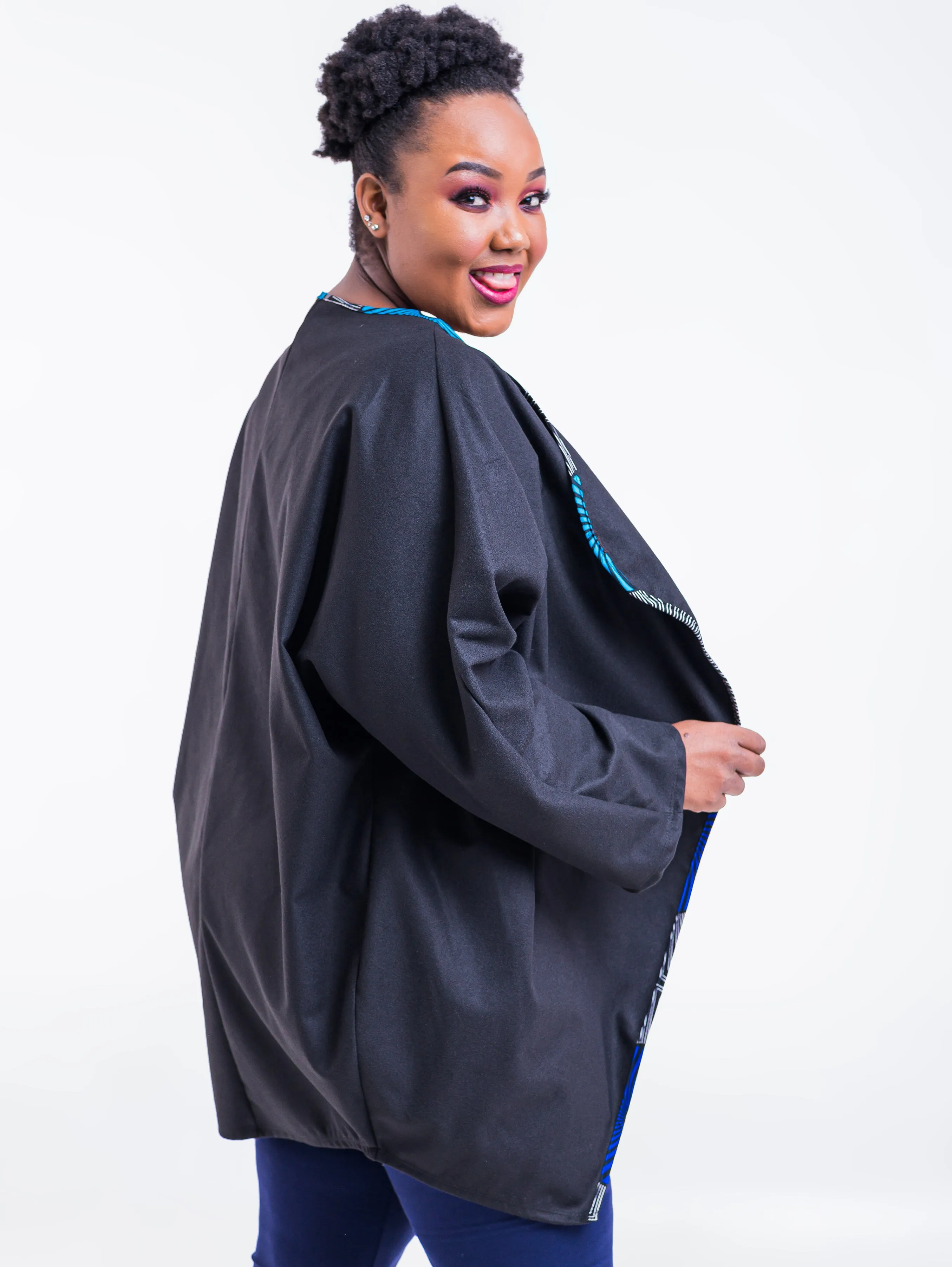 Vivo Lome Cocoon Coat - Black