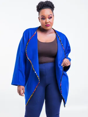 Vivo Lome Cocoon Coat - Royal Blue