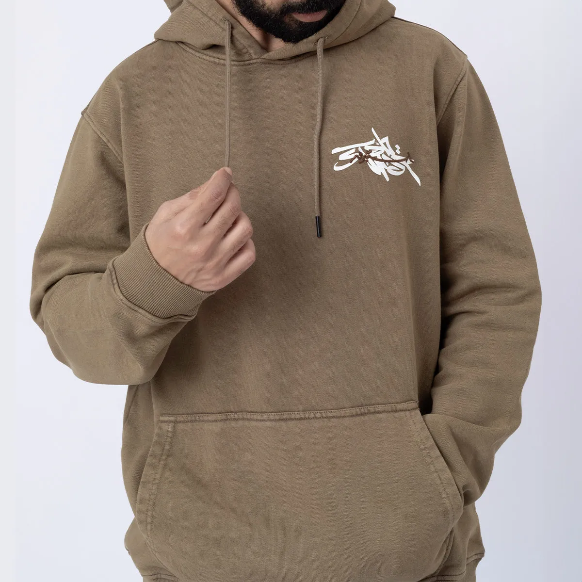 Washed Hoodie Brown
