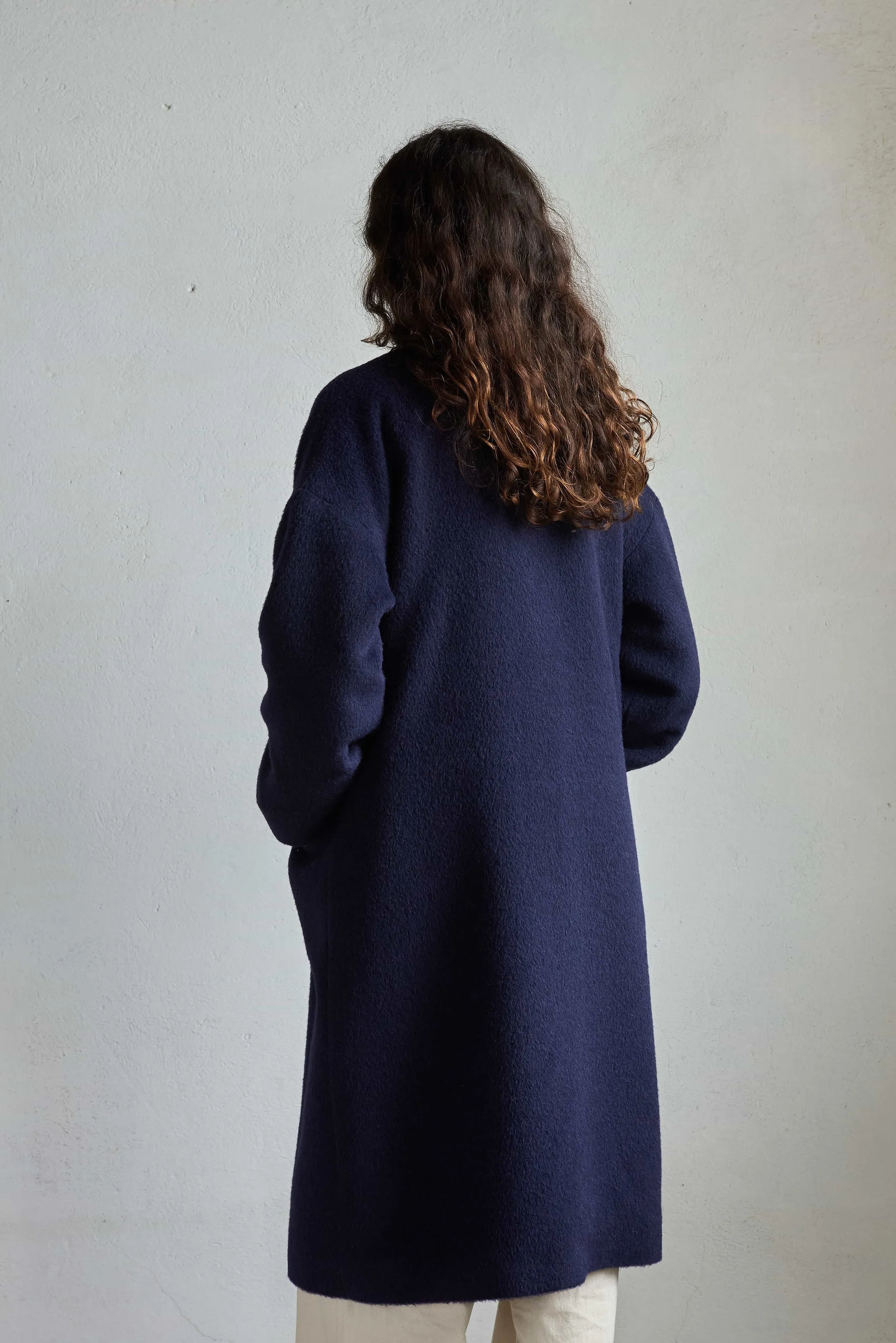 Winter Coat Lava Navy Blue