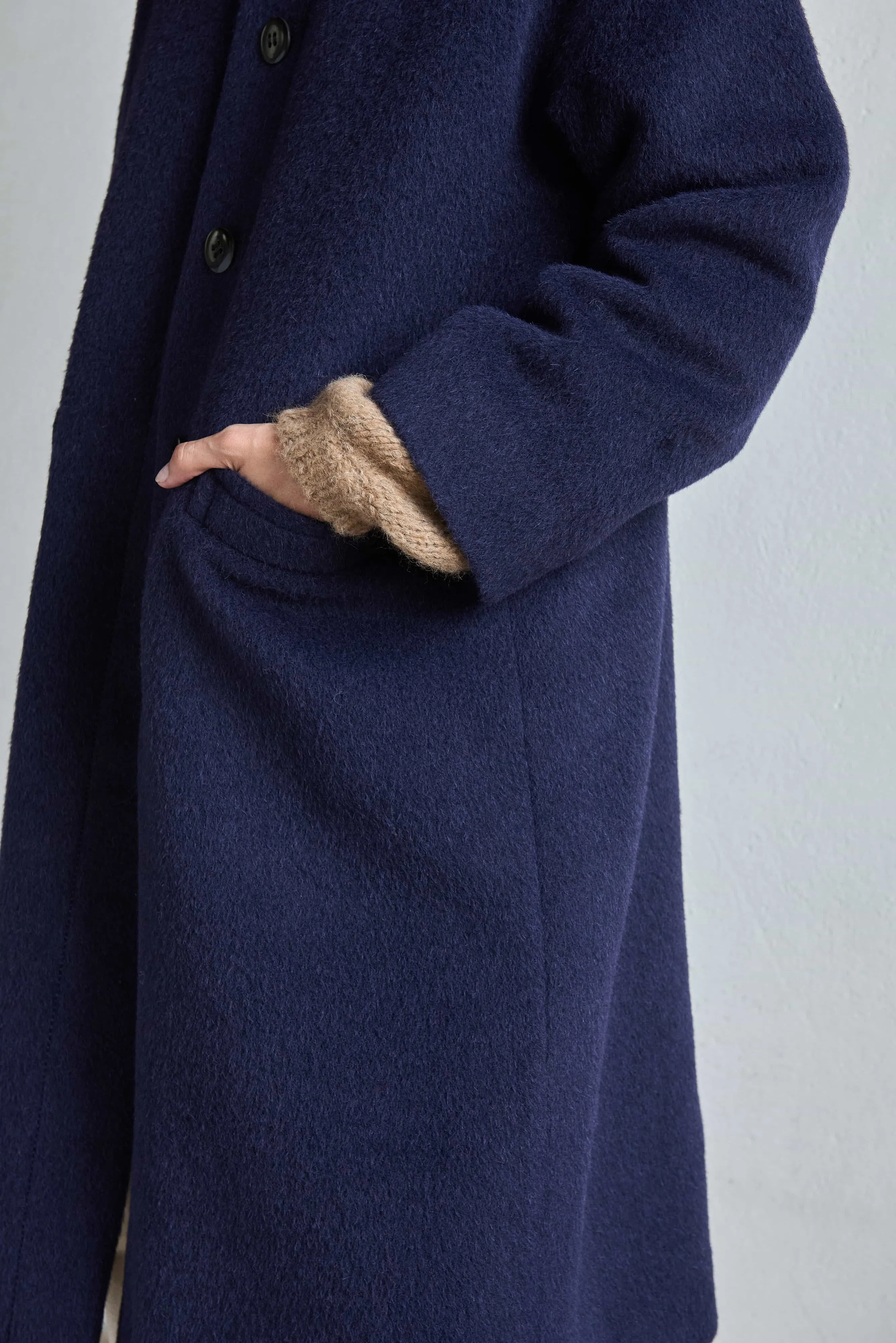 Winter Coat Lava Navy Blue