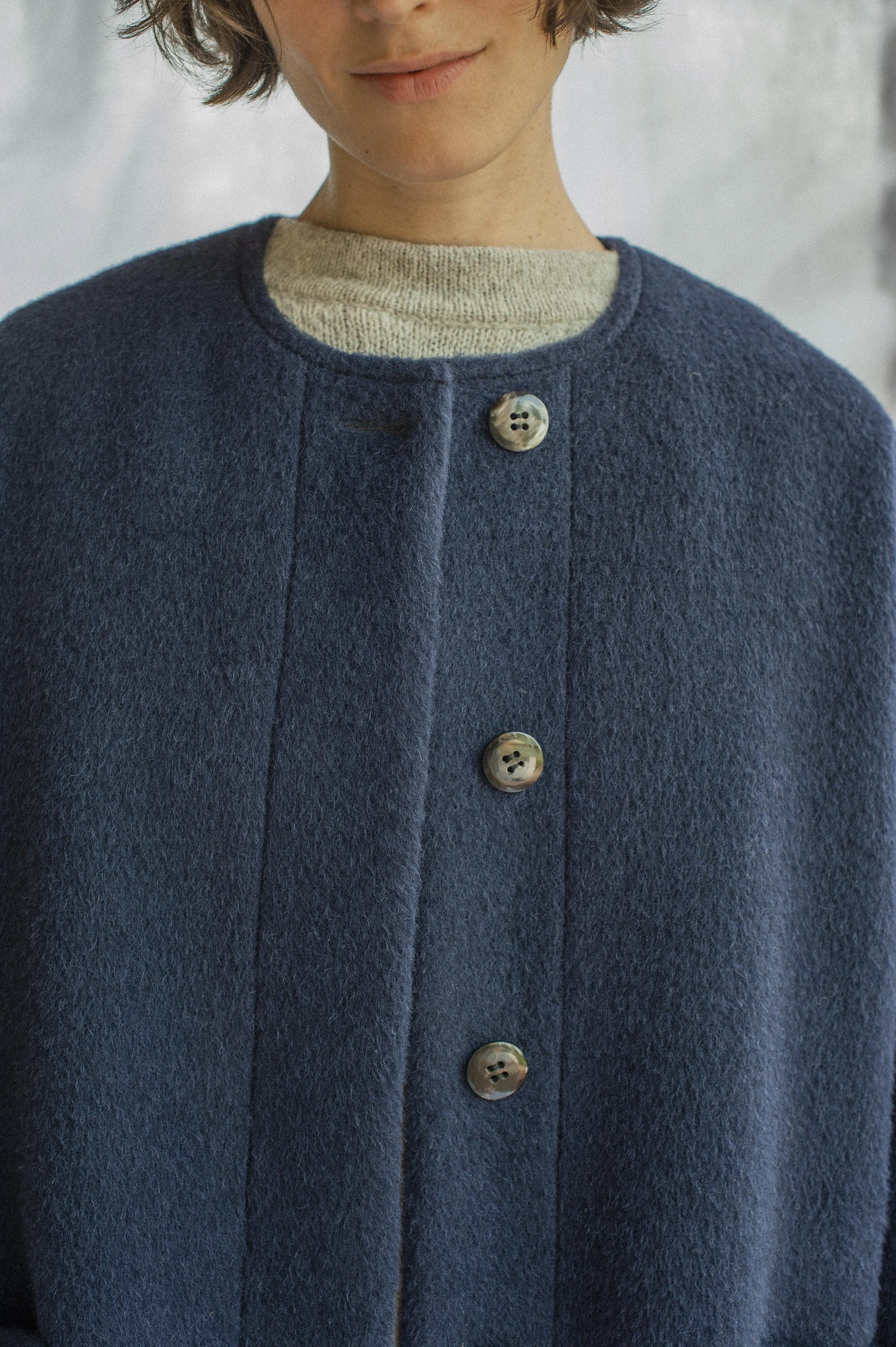 Winter Coat Lava Navy Blue