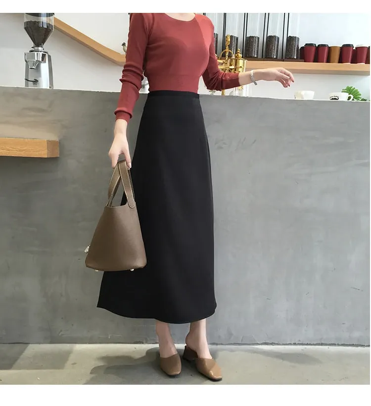 Women Elegant Office Lady Quality Skirt