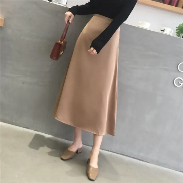 Women Elegant Office Lady Quality Skirt