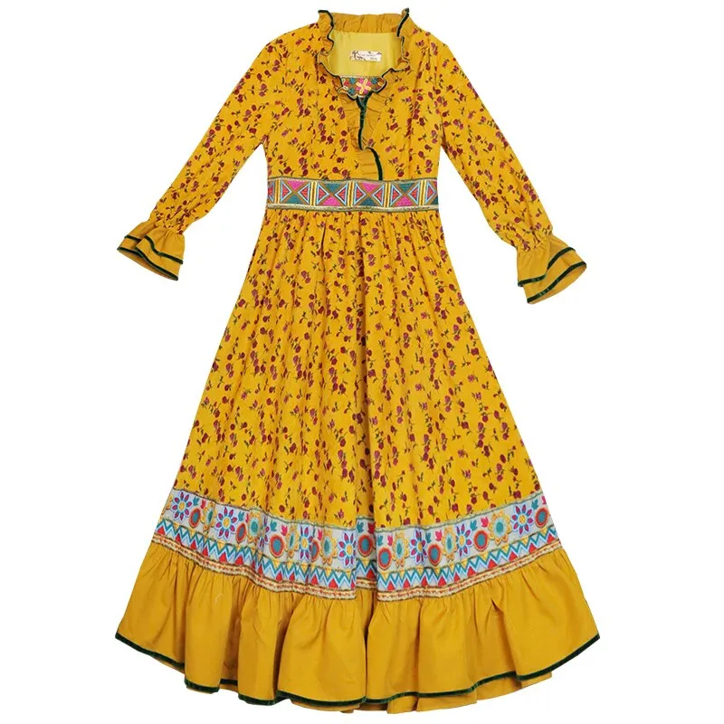 Women Long Maxi Full Sleeve Dress