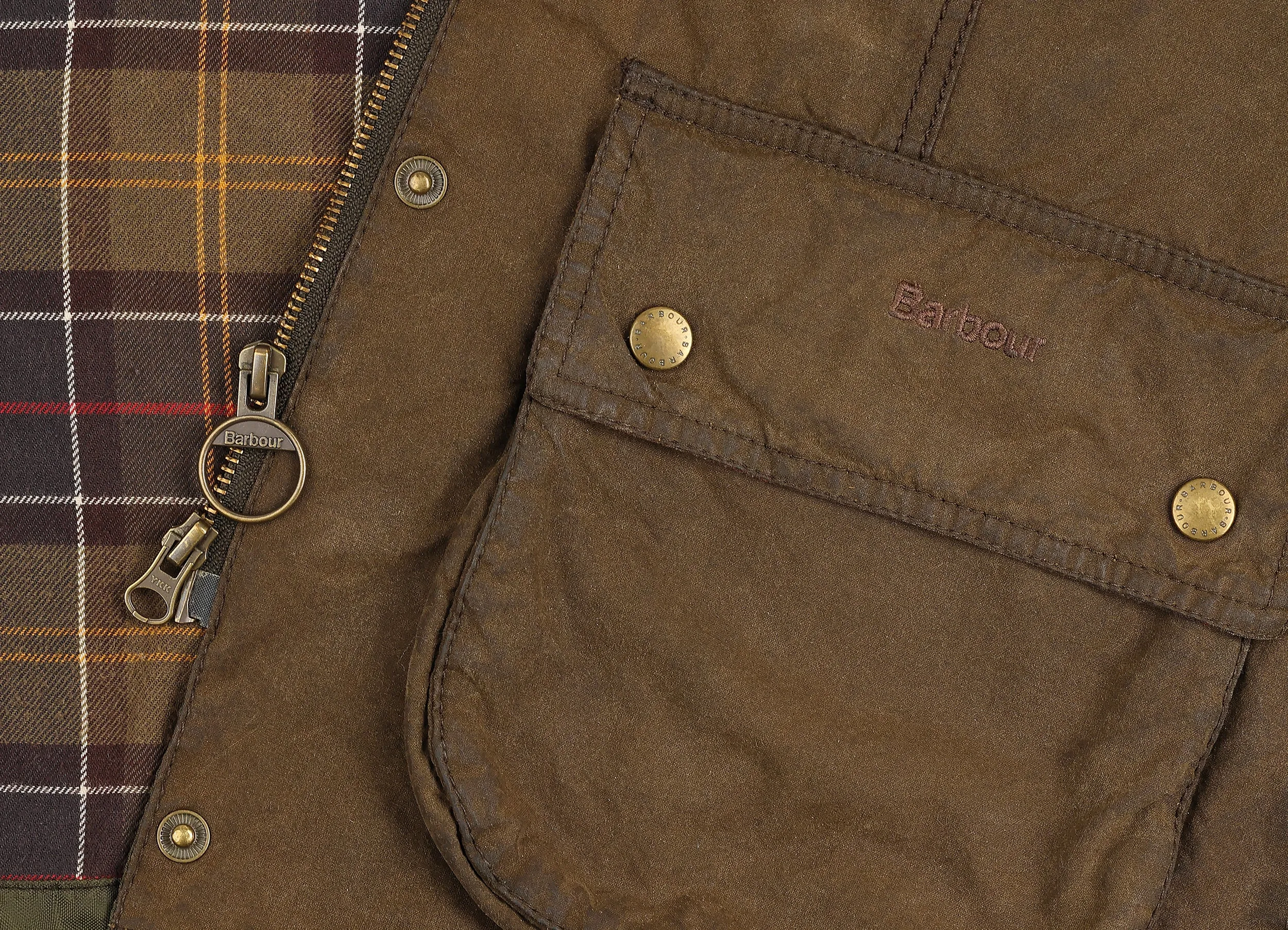 Women's Barbour Beadnell Wax Jacket - Brown - Women's L