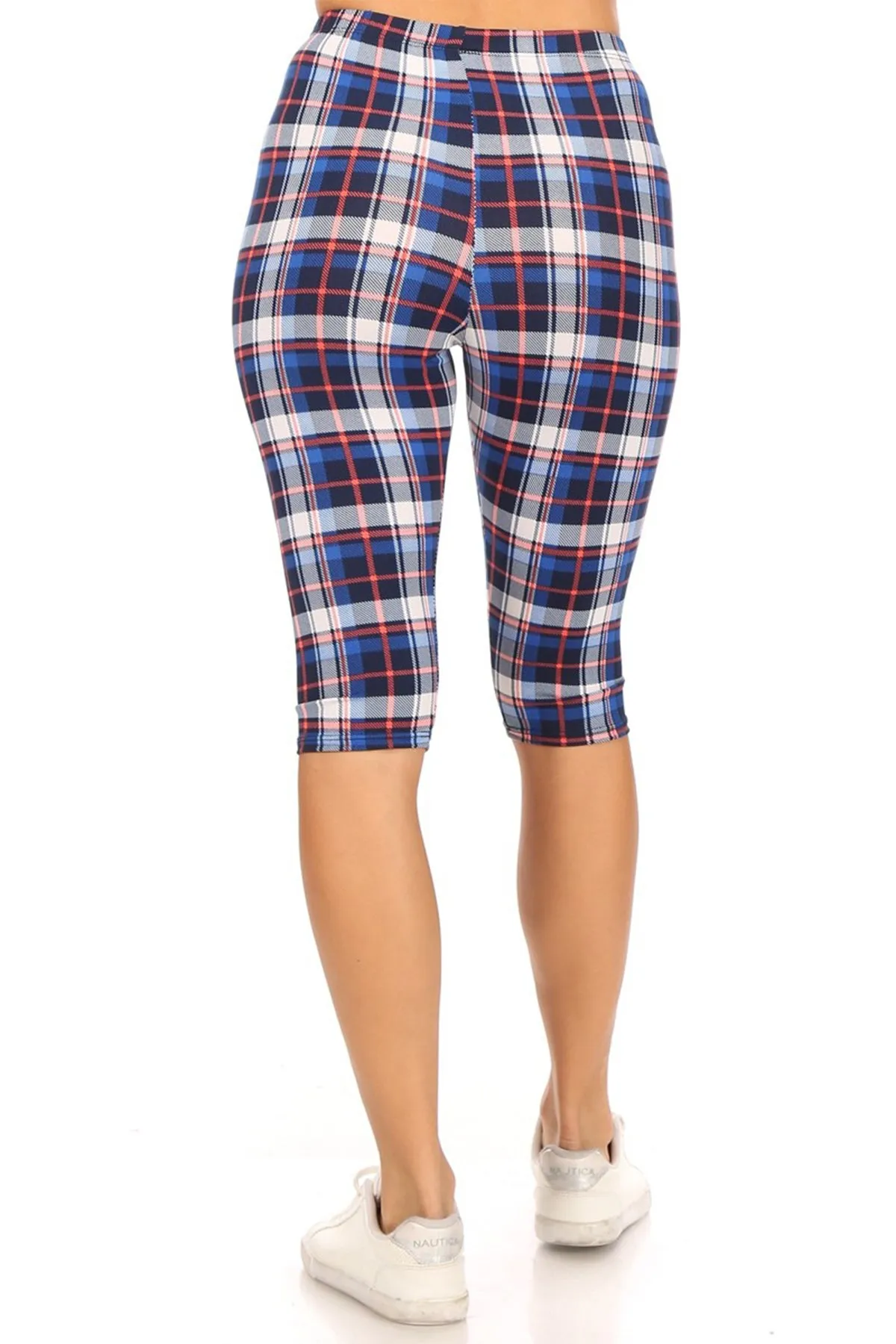 Women's Casual Workout Comfy Stretch Elastic Band Waist Burmuda Leggings Short Pant