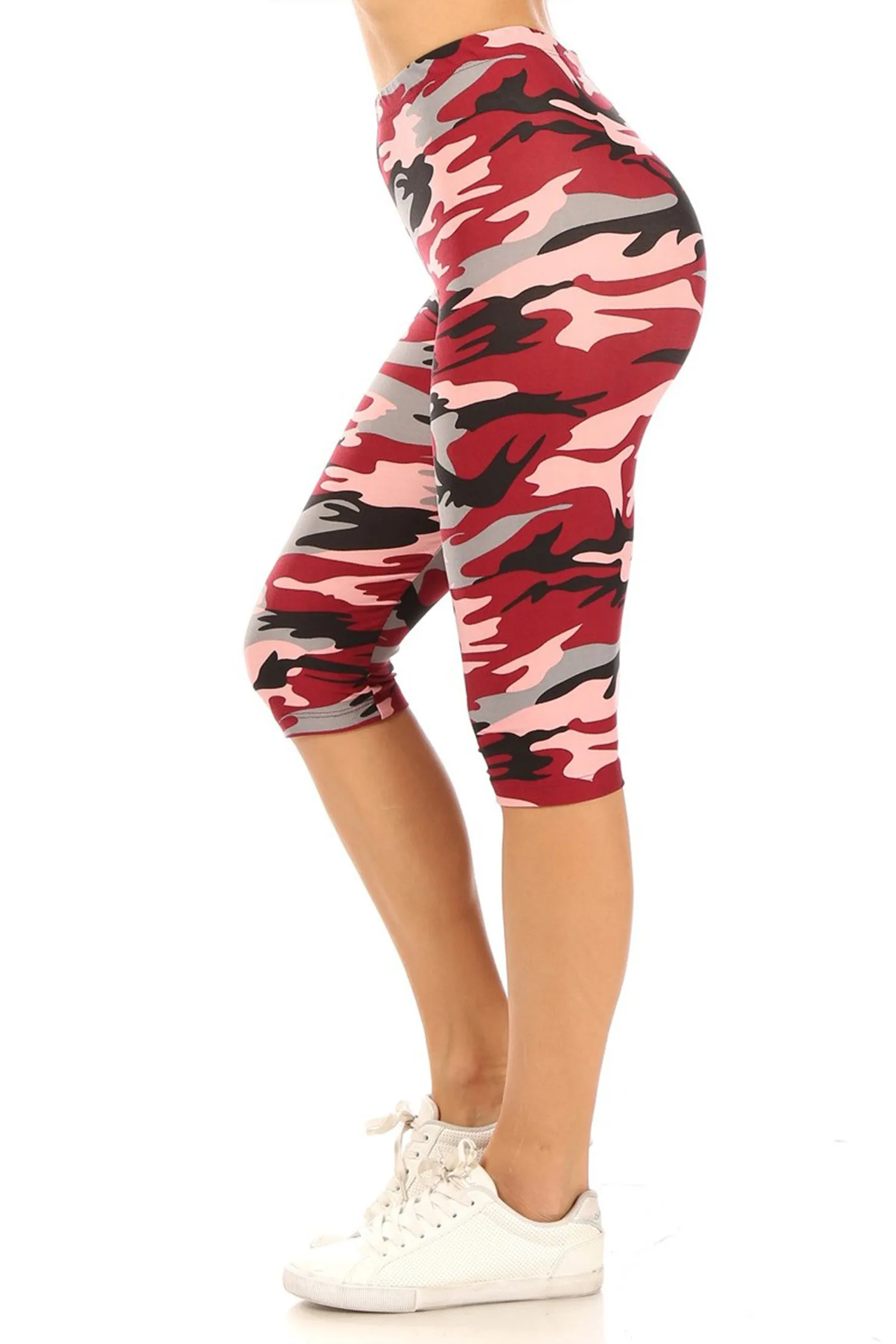 Women's Casual Workout Comfy Stretch Elastic Band Waist Burmuda Leggings Short Pant