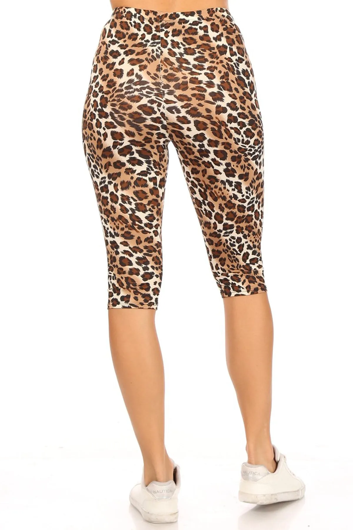 Women's Casual Workout Comfy Stretch Elastic Band Waist Burmuda Leggings Short Pant