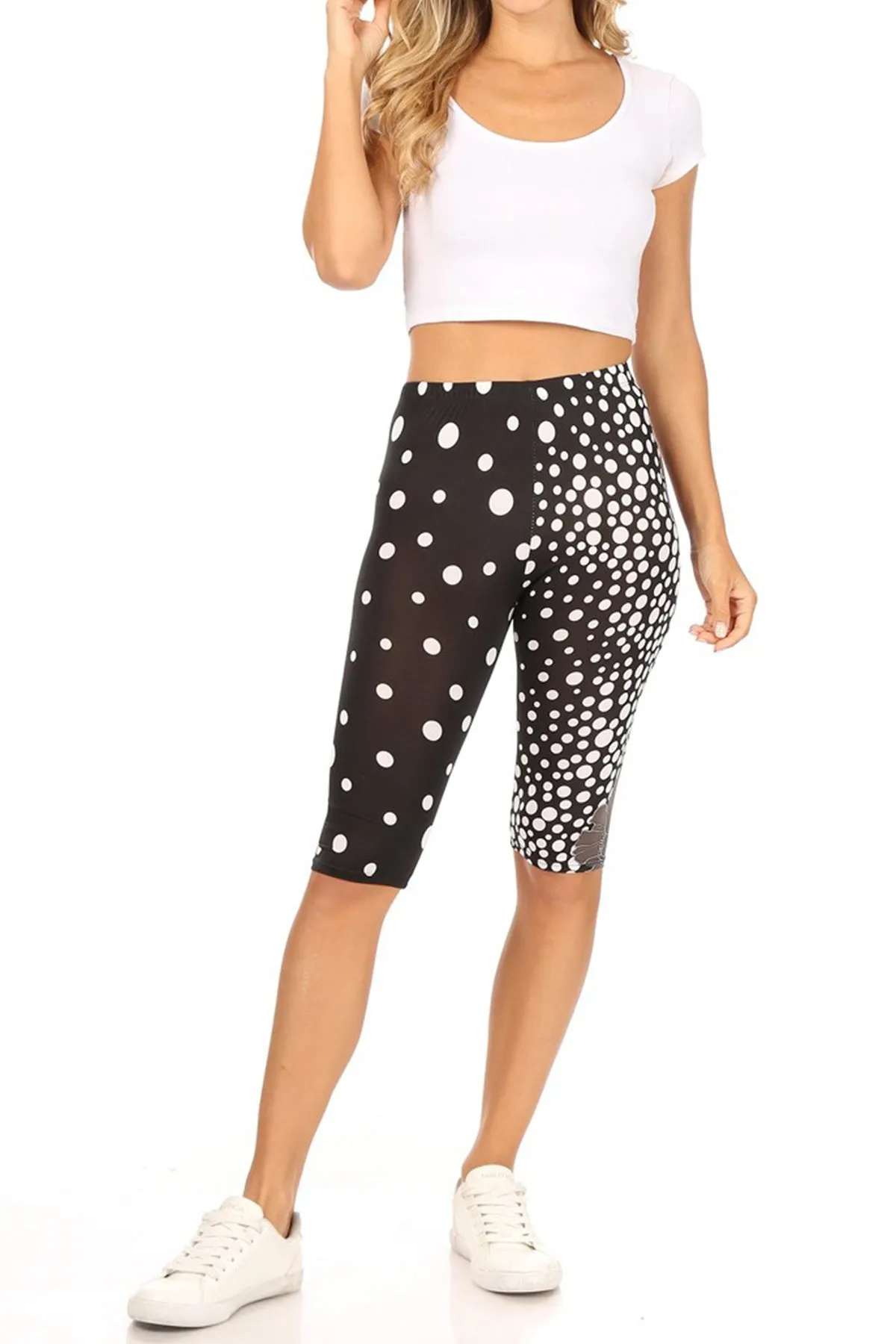Women's Casual Workout Comfy Stretch Elastic Band Waist Burmuda Leggings Short Pant
