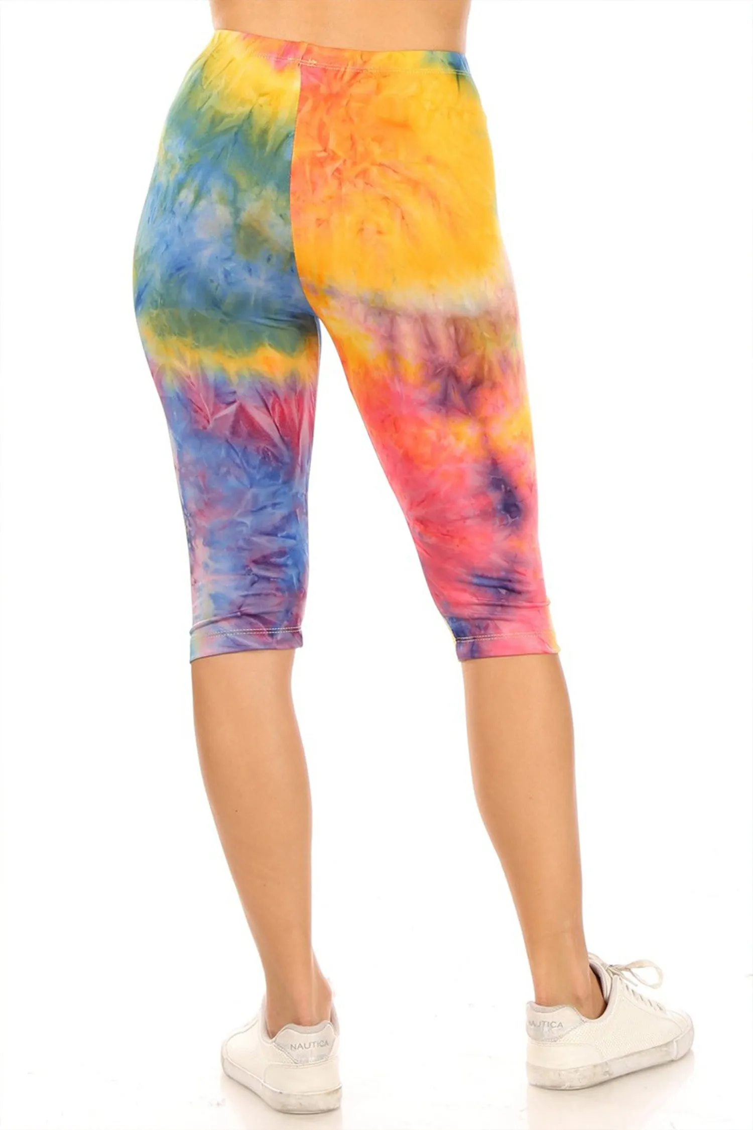 Women's Casual Workout Comfy Stretch Elastic Band Waist Burmuda Leggings Short Pant