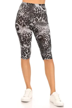 Women's Casual Workout Comfy Stretch Elastic Band Waist Burmuda Leggings Short Pant