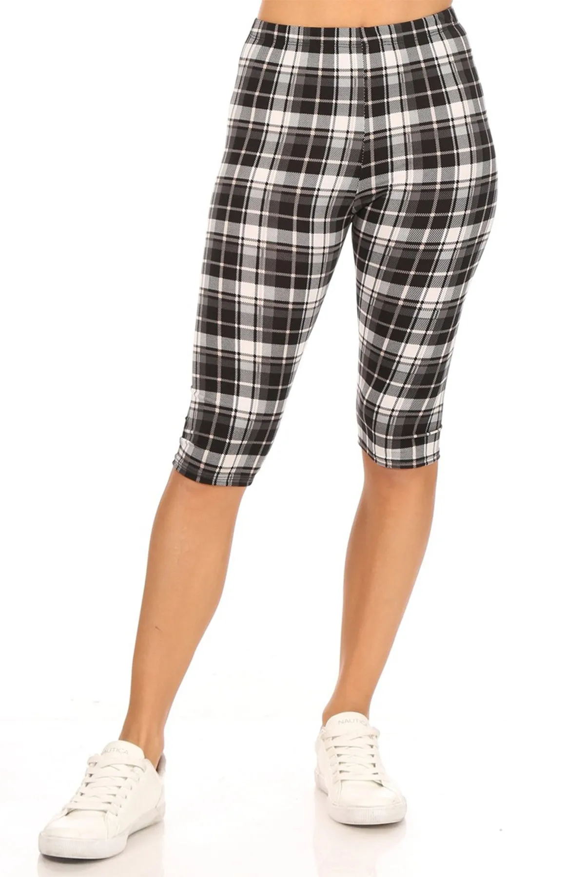 Women's Casual Workout Comfy Stretch Elastic Band Waist Burmuda Leggings Short Pant