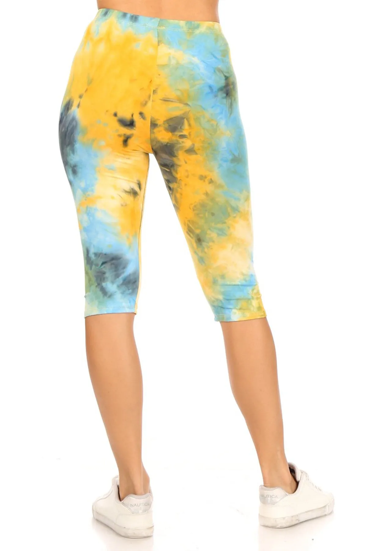 Women's Casual Workout Comfy Stretch Elastic Band Waist Burmuda Leggings Short Pant
