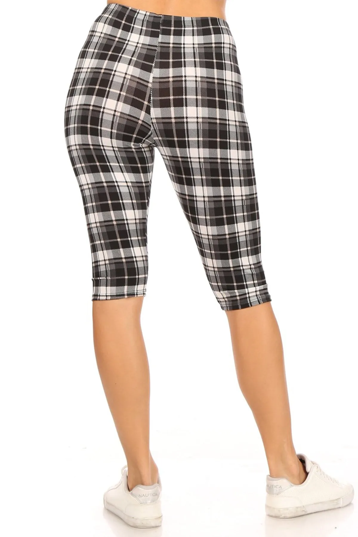 Women's Casual Workout Comfy Stretch Elastic Band Waist Burmuda Leggings Short Pant
