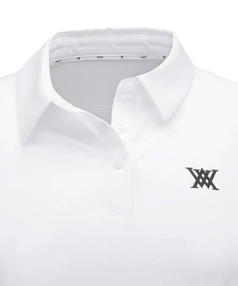 Women's Ice Dots Incision Point Short T-Shirt - White