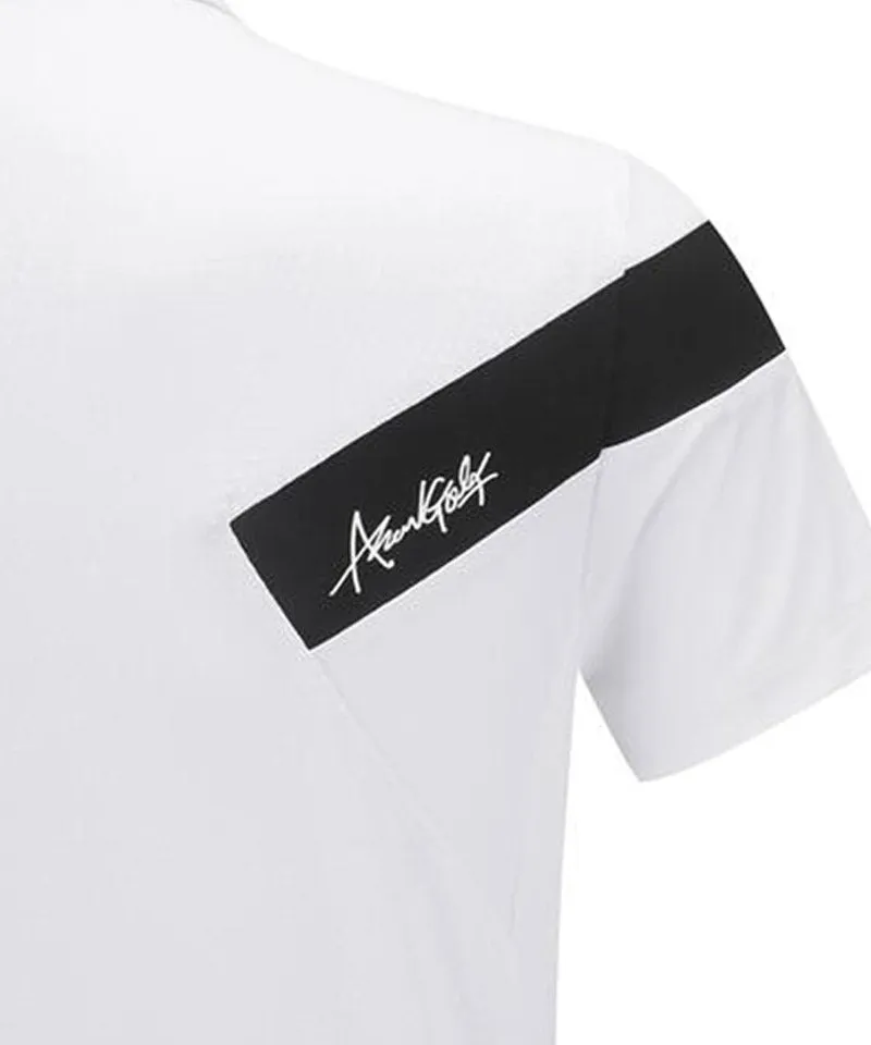 Women's Ice Dots Incision Point Short T-Shirt - White