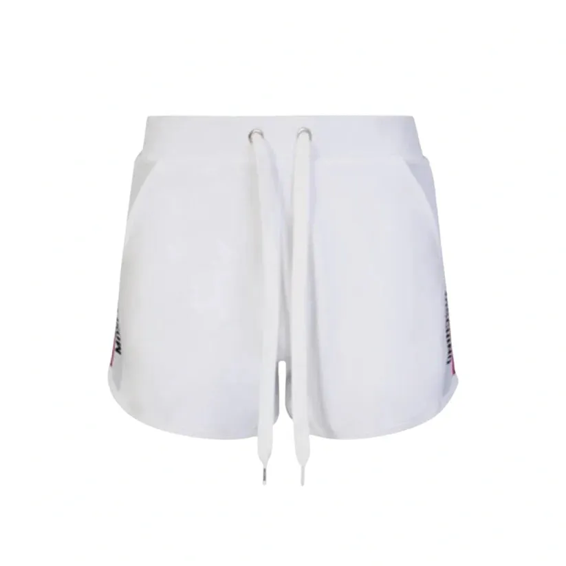 WOMENS MOSCHINO TAPE COTTON SHORTS - WHITE
