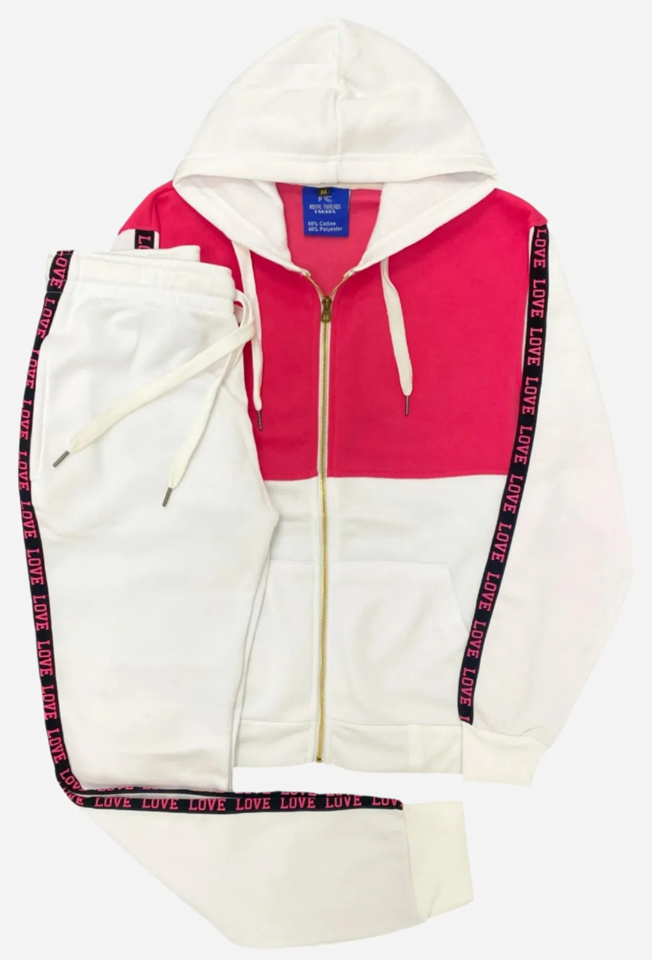 Women's Sweatsuit Love Stripe Outfit