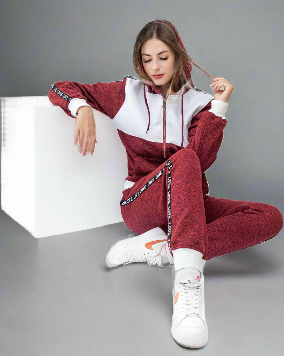 Women's Sweatsuit Love Stripe Outfit