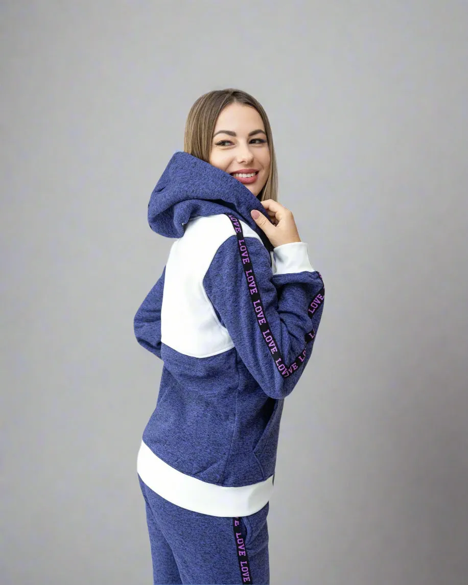 Women's Sweatsuit Love Stripe Outfit