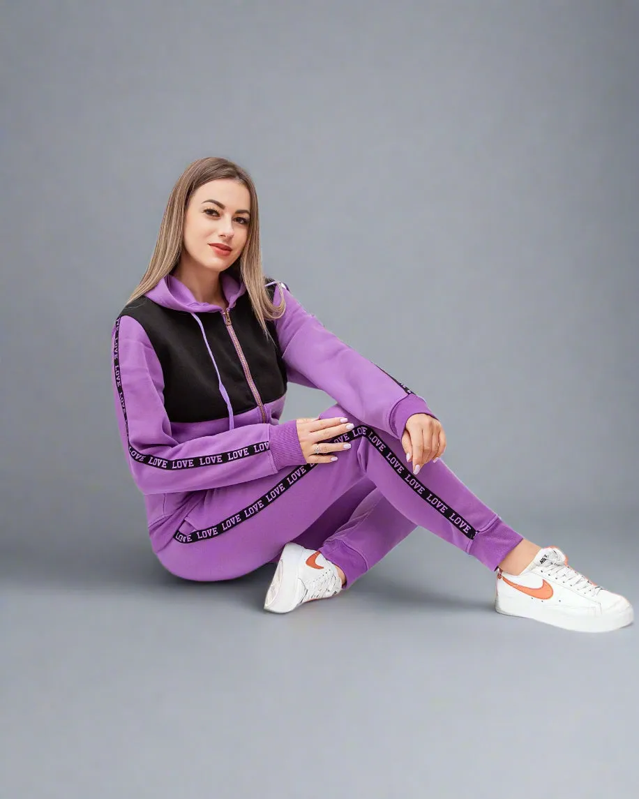 Women's Sweatsuit Love Stripe Outfit